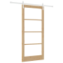 Puerta corrediza  con set de hardware 'ORKDAL'de madera maciza y vidrio | Foro24.es | Tu tienda online para hogar, jardín y más Foro24.es