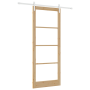 Puerta Deslizante  con Juego de Herrajes "ORKDAL" Madera Sólida y Cristal | Foro24.es | Tu tienda online para hogar, jardín y más Foro24.es