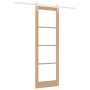 Puerta Corredera  con Juego de Herrajes 'ORKDAL'Madera Sólida y Vidrio | Foro24.es | Tu tienda online para hogar, jardín y más Foro24.es