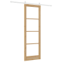 Puerta Corredera  con Juego de Herrajes 'ORKDAL'Madera Sólida y Vidrio | Foro24.es | Tu tienda online para hogar, jardín y más Foro24.es