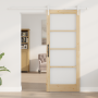 Puerta Corredera con Juego de Accesorios 'ORKDAL'Madera Sólida y Vidrio | Foro24.es | Tu tienda online para hogar, jardín y más Foro24.es