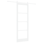 Puerta Deslizante con Juego de Accesorios 'ORKDAL'Blanco de Madera Sólida y Vidrio | Foro24.es | Tu tienda online para hogar, jardín y más Foro24.es