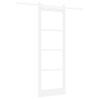 Puerta Deslizante con Juego de Accesorios 'ORKDAL'Blanco de Madera Sólida y Vidrio | Foro24.es | Tu tienda online para hogar, jardín y más Foro24.es