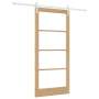 Puerta Corredera  con Juego de Hardware 'ORKDAL'Madera Maciza y Vidrio | Foro24.es | Tu tienda online para hogar, jardín y más Foro24.es