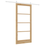 Puerta Corredera  con Juego de Hardware 'ORKDAL'Madera Maciza y Vidrio | Foro24.es | Tu tienda online para hogar, jardín y más Foro24.es