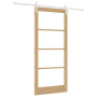 Puerta Deslizante  con Juego de Herrajes 'ORKDAL'Madera Maciza y Cristal | Foro24.es | Tu tienda online para hogar, jardín y más Foro24.es