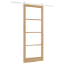 Puerta Corredera con Juego de Hardware 'ORKDAL'Madera Sólida y Vidrio | Foro24.es | Tu tienda online para hogar, jardín y más Foro24.es