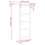 Puerta Corrediza con Kit de Hardware 'ORKDAL'Blanca 73.5x198.5 cm | Foro24.es | Tu tienda online para hogar, jardín y más Foro24.es