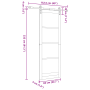 Puerta Deslizante 'ORKDAL'Blanca 83x232 cm | Foro24.es | Tu tienda online para hogar, jardín y más Foro24.es