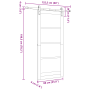 Puerta Deslizante con Juego de Hardware 'ORKDAL'Blanca 86x198.5 cm | Foro24.es | Tu tienda online para hogar, jardín y más Foro24.es