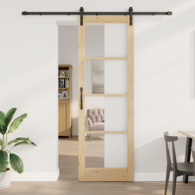 Puerta Deslizante con Juego de Herrajes