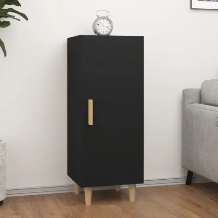 Aparador de madera contrachapada negro 34,5x34x90 cm de vidaXL, Aparadores - Ref: Foro24-812322, Precio: 62,29 €, Descuento: %