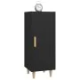 Aparador de madera contrachapada negro 34,5x34x90 cm de vidaXL, Aparadores - Ref: Foro24-812322, Precio: 62,29 €, Descuento: %