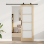 Puerta Deslizante  con Set de Herrajes 'ORKDAL'Madera Maciza y Vidrio | Foro24.es | Tu tienda online para hogar, jardín y más Foro24.es