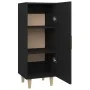 Schwarzes Sperrholz-Sideboard 34,5 x 34 x 90 cm von vidaXL, Sideboards - Ref: Foro24-812322, Preis: 62,29 €, Rabatt: %