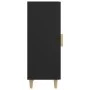 Schwarzes Sperrholz-Sideboard 34,5 x 34 x 90 cm von vidaXL, Sideboards - Ref: Foro24-812322, Preis: 62,29 €, Rabatt: %
