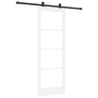 Puerta Corrediza  con Juego de Hardware 'ORKDAL'Blanca Madera Sólida y Vidrio | Foro24.es | Tu tienda online para hogar, jardín y más Foro24.es