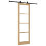 Puerta Deslizante  con Juego de Hardware 'ORKDAL'Madera Sólida y Vidrio | Foro24.es | Tu tienda online para hogar, jardín y más Foro24.es