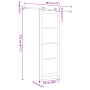 Puerta Deslizante  con Juego de Hardware 'ORKDAL'Madera Sólida y Vidrio | Foro24.es | Tu tienda online para hogar, jardín y más Foro24.es