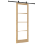 Puerta Deslizante con Set de Hardware 'ORKDAL'Madera Maciza & Vidrio | Foro24.es | Tu tienda online para hogar, jardín y más Foro24.es