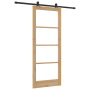 Puerta Deslizante  con Juego de Hardware 'ORKDAL'Madera Sólida y Vidrio | Foro24.es | Tu tienda online para hogar, jardín y más Foro24.es