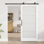 Puerta Deslizante con Juego de Hardware 'ORKDAL'de Madera Sólida Blanca y Cristal | Foro24.es | Tu tienda online para hogar, jardín y más Foro24.es