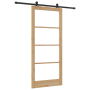 Puerta Deslizante  con Juego de Hardware 'ORKDAL'Madera Maciza y Cristal | Foro24.es | Tu tienda online para hogar, jardín y más Foro24.es