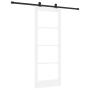 Puerta deslizante  con juego de hardware 'ORKDAL'blanca de madera maciza y vidrio | Foro24.es | Tu tienda online para hogar, jardín y más Foro24.es