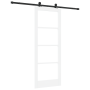 Puerta deslizante  con juego de hardware 'ORKDAL'blanca de madera maciza y vidrio | Foro24.es | Tu tienda online para hogar, jardín y más Foro24.es
