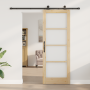 Puerta Deslizante  con Juego de Hardware 'ORKDAL'Madera Maciza y Vidrio | Foro24.es | Tu tienda online para hogar, jardín y más Foro24.es
