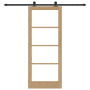 Puerta Corredera  con Juego de Herrajes 'ORKDAL'Madera Maciza y Vidrio | Foro24.es | Tu tienda online para hogar, jardín y más Foro24.es