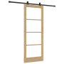 Puerta Deslizante con Juego de Herrajes 'ORKDAL'de Madera Maciza y Vidrio | Foro24.es | Tu tienda online para hogar, jardín y más Foro24.es