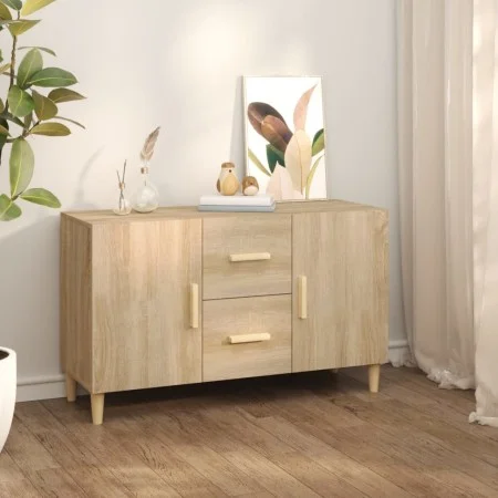 Sideboard aus Sonoma-Eichenholzwerkstoff, 100 x 36 x 60 cm von vidaXL, Sideboards - Ref: Foro24-812513, Preis: 100,35 €, Raba...