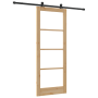 Puerta Deslizante con Juego de Herrajes 'ORKDAL'de Madera Maciza y Vidrio | Foro24.es | Tu tienda online para hogar, jardín y más Foro24.es