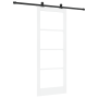 Puerta Deslizante  con Juego de Hardware 'ORKDAL'Blanco de Madera Sólida y Vidrio | Foro24.es | Tu tienda online para hogar, jardín y más Foro24.es