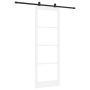 Puerta deslizante  con juego de herrajes 'ORKDAL'de madera sólida blanca y cristal | Foro24.es | Tu tienda online para hogar, jardín y más Foro24.es