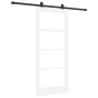 Puerta Deslizante  con Sets de Hardware 'ORKDAL'Madera Maciza Blanca y Cristal | Foro24.es | Tu tienda online para hogar, jardín y más Foro24.es