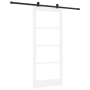 Puerta Deslizante  con Sets de Hardware 'ORKDAL'Madera Maciza Blanca y Cristal | Foro24.es | Tu tienda online para hogar, jardín y más Foro24.es