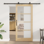Puerta Deslizante  con Set de Hardware 'ORKDAL'Madera Sólida y Vidrio | Foro24.es | Tu tienda online para hogar, jardín y más Foro24.es