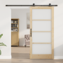 Puerta Deslizante  con Set de Hardware 'ORKDAL'Madera Sólida y Vidrio | Foro24.es | Tu tienda online para hogar, jardín y más Foro24.es