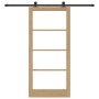 Puerta Deslizante  con Set de Hardware 'ORKDAL'Madera Sólida y Vidrio | Foro24.es | Tu tienda online para hogar, jardín y más Foro24.es