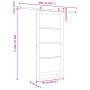 Puerta Deslizante  con Set de Hardware 'ORKDAL'Madera Sólida y Vidrio | Foro24.es | Tu tienda online para hogar, jardín y más Foro24.es