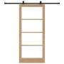 Puerta Deslizante  con Conjunto de Hardware 'ORKDAL'Madera Sólida y Vidrio | Foro24.es | Tu tienda online para hogar, jardín y más Foro24.es