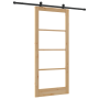 Puerta Deslizante  con Conjunto de Hardware 'ORKDAL'Madera Sólida y Vidrio | Foro24.es | Tu tienda online para hogar, jardín y más Foro24.es