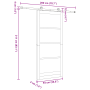 Puerta Deslizante  con Conjunto de Hardware 'ORKDAL'Madera Sólida y Vidrio | Foro24.es | Tu tienda online para hogar, jardín y más Foro24.es