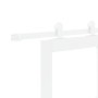 Puerta deslizante  con juego de herrajes 'ORKDAL'de madera sólida blanca y vidrio | Foro24.es | Tu tienda online para hogar, jardín y más Foro24.es