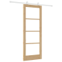 Puerta Deslizante  con Juego de Hardware 'ORKDAL'Madera Maciza y Vidrio | Foro24.es | Tu tienda online para hogar, jardín y más Foro24.es