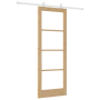 Puerta Deslizante con Conjunto de Herrajes 'ORKDAL'Madera Sólida y Vidrio | Foro24.es | Tu tienda online para hogar, jardín y más Foro24.es