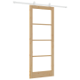Puerta Deslizante  con Set de Accesorios 'ORKDAL'de Madera Maciza y Cristal | Foro24.es | Tu tienda online para hogar, jardín y más Foro24.es