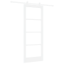 Puerta Deslizante  con Juego de Hardware 'ORKDAL'Blanca de Madera Sólida & Cristal | Foro24.es | Tu tienda online para hogar, jardín y más Foro24.es